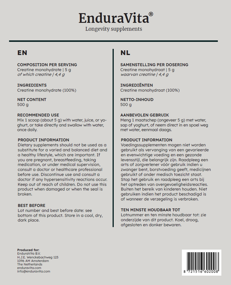 Creatine pure powder