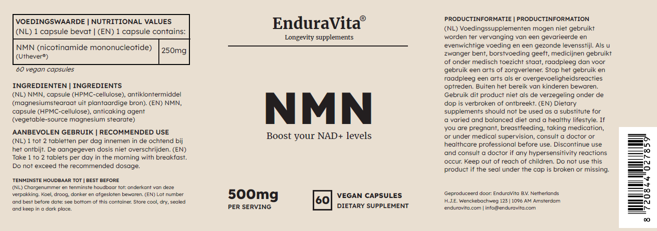 NMN Capsules 60x250mg-G2